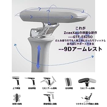 アームと背もたれは4段階で調整可能。足は取り外し可能。 Amazon.co.jp: ZcaeXau オフィスチェア S型立体背もたれ 人間